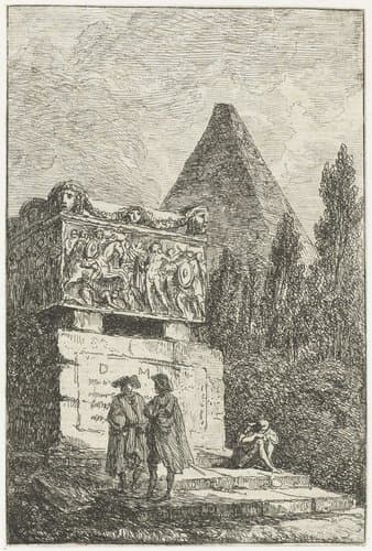 Sarcofaag by Hubert Robert