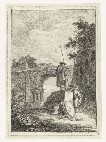 Triomfboog by Hubert Robert