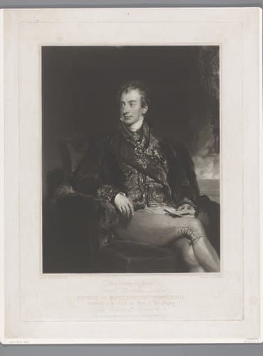Portrait of Klemens Wenzel Lothar von Metternich by Samuel Cousins