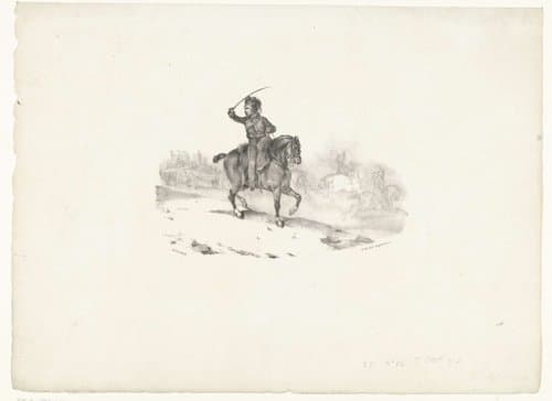 Officier van de artillerie by Théodore Géricault
