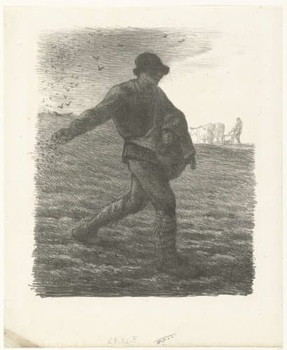 De Zaaier by Jean François Millet
