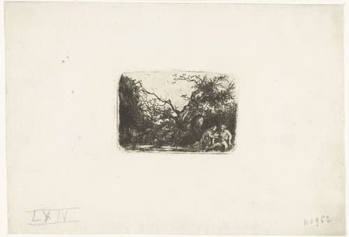 Barmhartige samaritaan by Rodolphe Bresdin