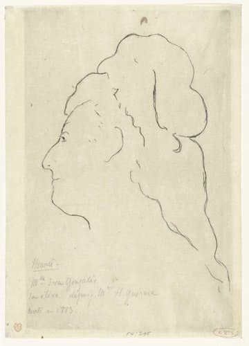 Portret van Eva Gonzalès by Edouard Manet