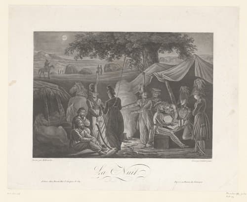 Nachtelijk militair kamp by Lambert II