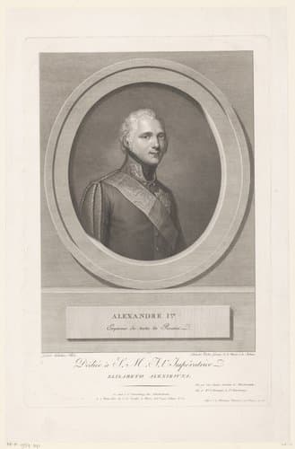 Portret van tsaar Alexander I by Alexandre Tardieu