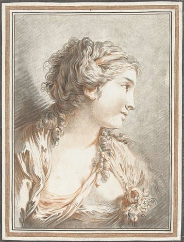 Buste van vrouw by Gilles Demarteau