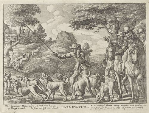 Hazenjacht by Wenceslaus Hollar