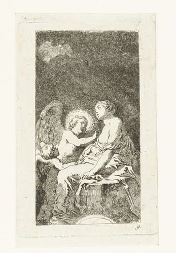 Heilige Catharina by Jean Honoré Fragonard