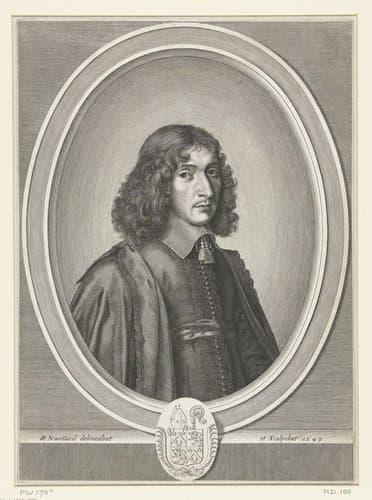 Portret van François Molé by Robert Nanteuil