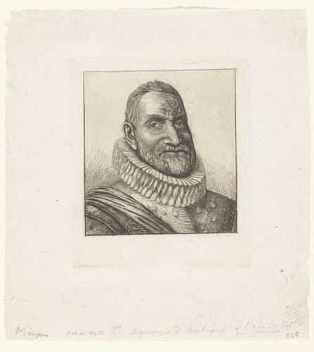 Portret van Théodore Agrippa d'Aubigné by Charles Meryon
