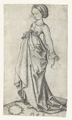 De tweede dwaze maagd by Martin Schongauer