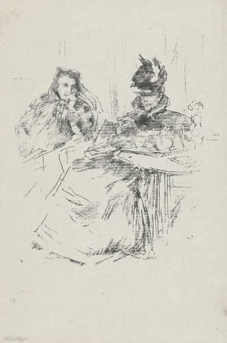 The afternoon tea by James Abbott McNeill Whistler
