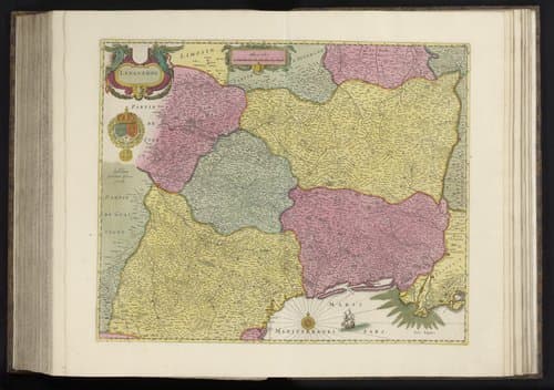 Kaart van Languedoc by anonymous