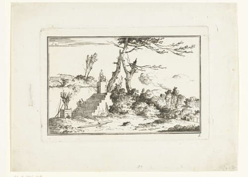 Quatrième suite de Paysages dessinés et gravés à l'eau-forte par L. Moreau by Louis Gabriel Moreau