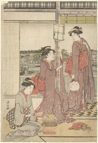 Maanfeest by Torii Kiyonaga