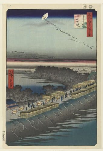 Honderd beroemde gezichten op Edo by Hiroshige (I) , Utagawa