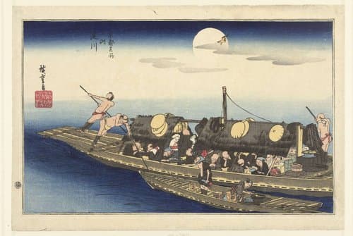 Beroemde plaatsten in Kyoto by Hiroshige (I) , Utagawa