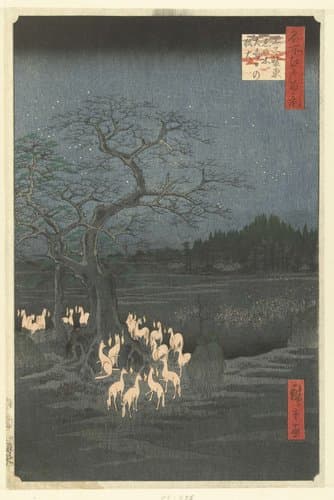Honderd beroemde gezichten op Edo by Hiroshige (I) , Utagawa