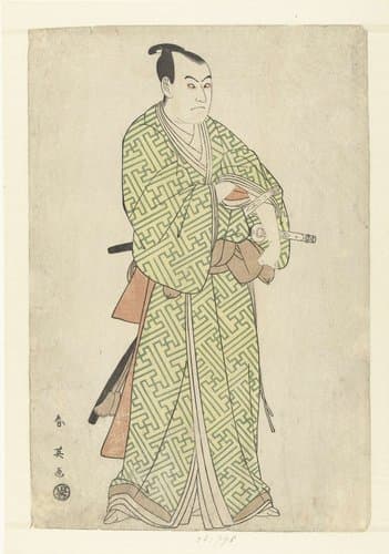 Acteursportret van Sawamura Sojuro III in de rol van Kakogawa Honzo