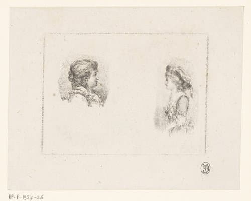Portret van de gezusters Anna en Celeste Coltellini