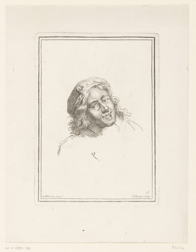 Reeks portretten naar Watteau by Pierre Filloeul