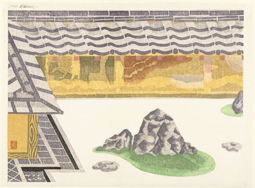 Rotstuin van de Ryoanji by Kamei Tôbei
