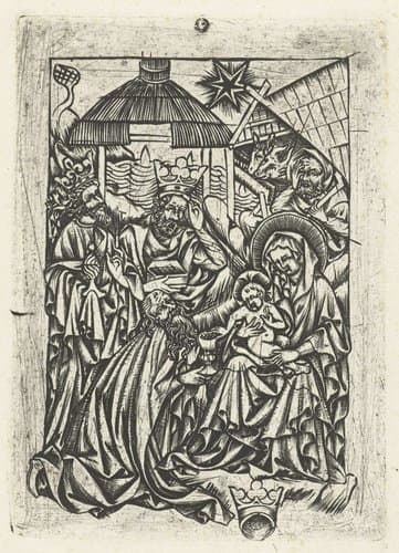 Aanbidding der koningen by anonymous