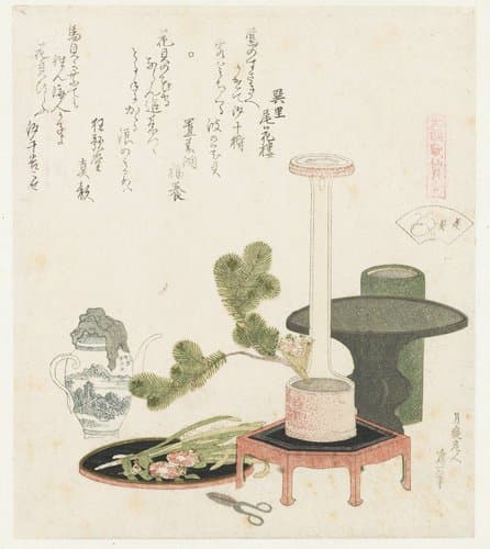 Bloem schelp by Katsushika Hokusai