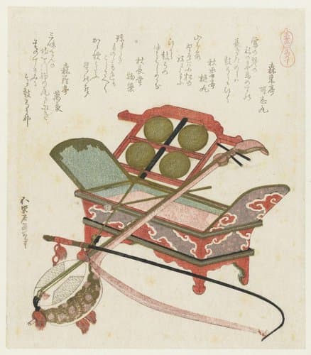 Paardenstaart-haar by Katsushika Hokusai