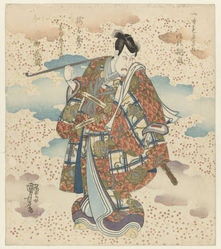Man met lange pijp by Utagawa Kuniyoshi