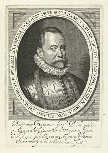 Portret van Willem Bloys van Treslong by Willem Jacobsz Delff