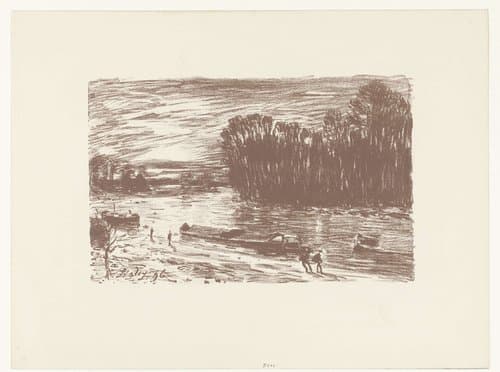 Bords du Loing près Saint Mammès by Alfred Sisley