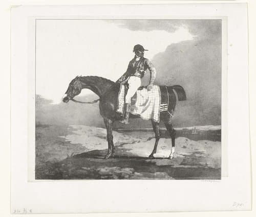 Cheval anglais monté par un jockey by Théodore Géricault
