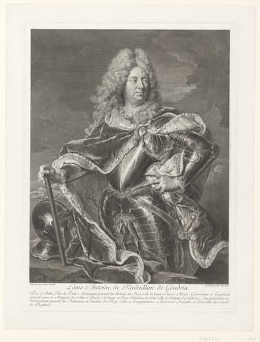 Portret van Louis Antoine de Pardaillan de Gondrin