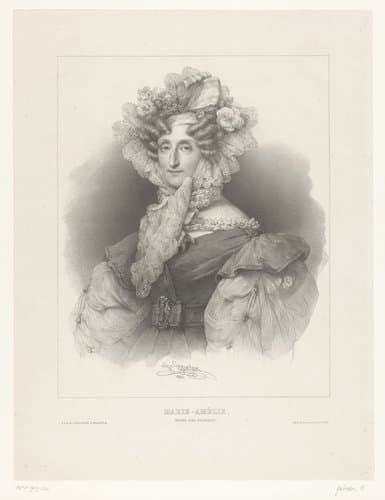 Portret van Maria Amalia van Bourbon-Sicilië
