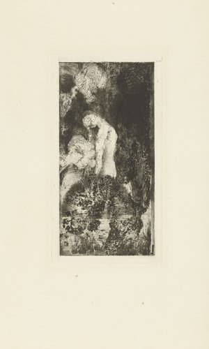 Badende vrouw by Odilon Redon