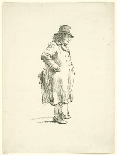Portret van bedelaar Hendrik Delbroeck
