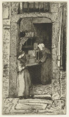 De mosterdverkoopster by James Abbott McNeill Whistler