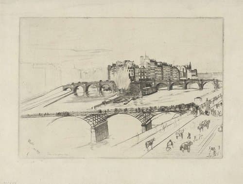 Île de la Cité by James Abbott McNeill Whistler