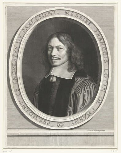 Portret van François Lotin by Robert Nanteuil