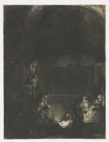 De graflegging by Rembrandt van Rijn