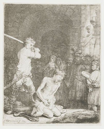 The beheading of St John the Baptist by Rembrandt van Rijn