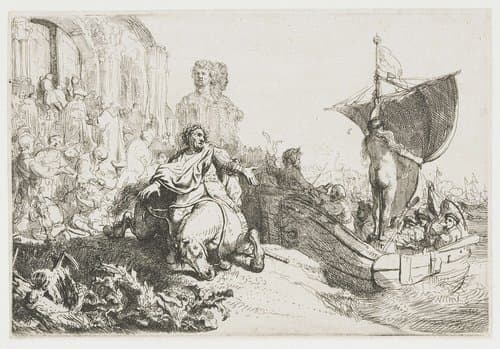 Het scheepje van fortuin by Rembrandt van Rijn