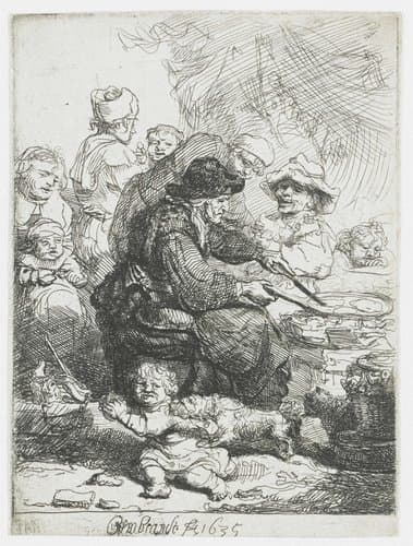 The Pancake Woman by Rembrandt van Rijn