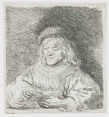 The card player by Rembrandt van Rijn