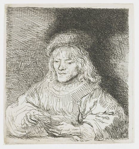 De kaartspeler by Rembrandt van Rijn