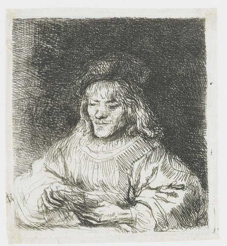 The card player by Rembrandt van Rijn
