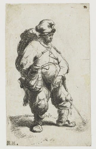 A man making water by Rembrandt van Rijn