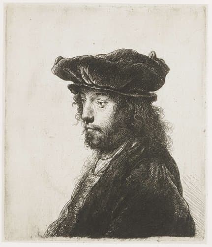 The fourth Oriental head by Rembrandt van Rijn