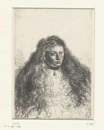 Grote Joodse bruid by Ferdinand Bol